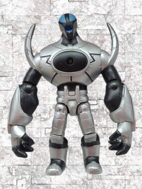 2011 SPINMASTER REDAKAI SILVER METANOID ACTION FIGURE - 4"
